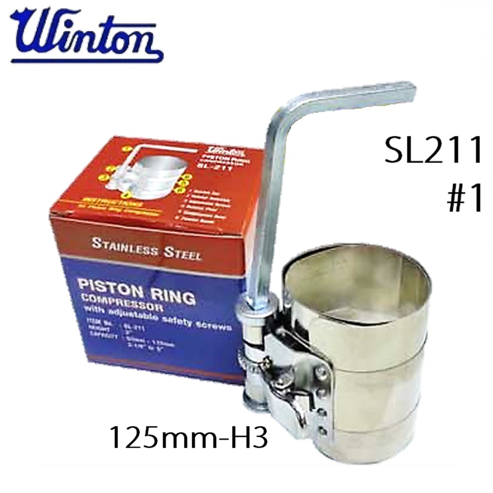 SKI - สกี จำหน่ายสินค้าหลากหลาย และคุณภาพดี | WINTON SL211 ลานรัดแหวน สเตนเลส #1 125mm x H3นิ้ว